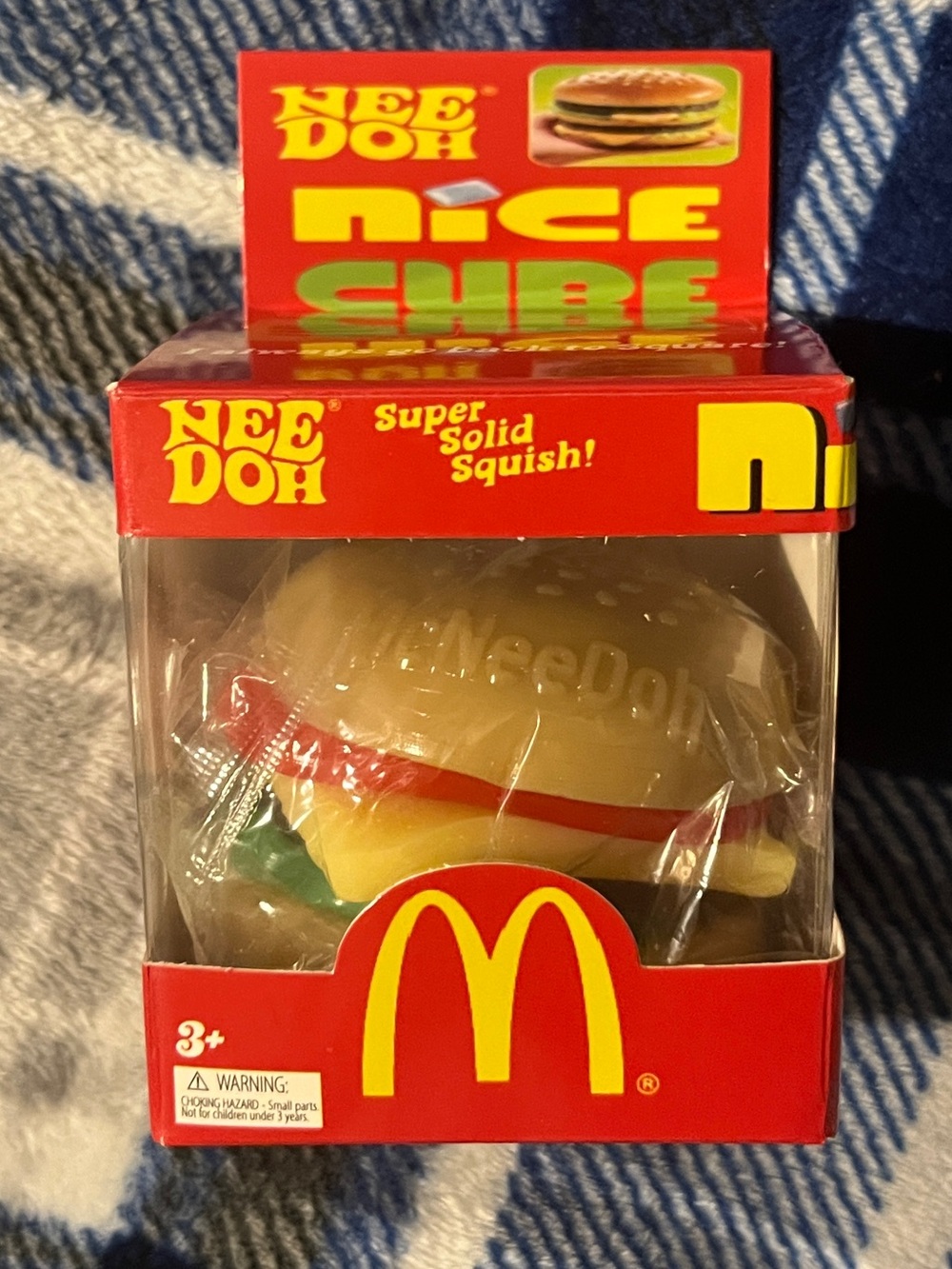 McDonald's NeeDoh Burger fidget Squish Sensory Toy